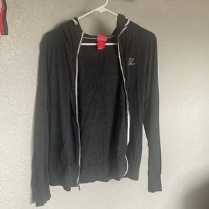 Grey Nike Zip Up Hoodie